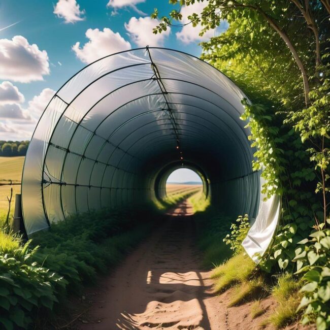 Jak chronić rośliny przed silnym wiatrem w tunelu