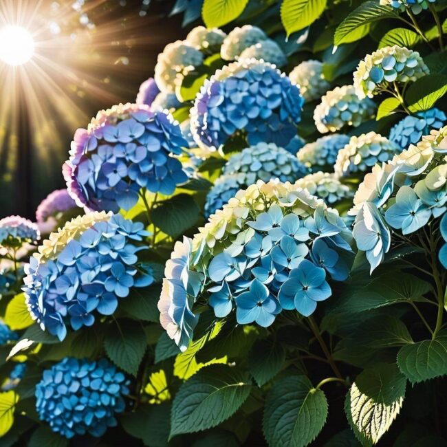 Wymagania hortensji co do światła